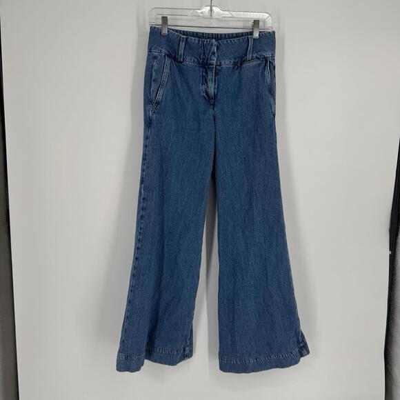 FRAME‎ Marigold High-Rise Wide-Leg Jeans - Picture 1 of 5